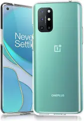 Microcase Oneplus 8T ile Uyumlu Slim Serisi Soft TPU Silikon Kılıf - Şeffaf AL3324