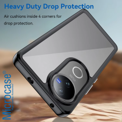 Microcase Vivo V50 5G Shield Serisi Darbeye Dayanıklı Yarı Esnek Plastik Tpu Kılıf - AL8100