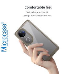 Microcase Vivo V50 5G Shield Serisi Darbeye Dayanıklı Yarı Esnek Plastik Tpu Kılıf - AL8100