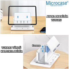Microcase  Ayarlanabilir Çok Amaçlı  Telefon Tutuculu  Laptop Notebok Macbook  için Dikey Stand-AL4495