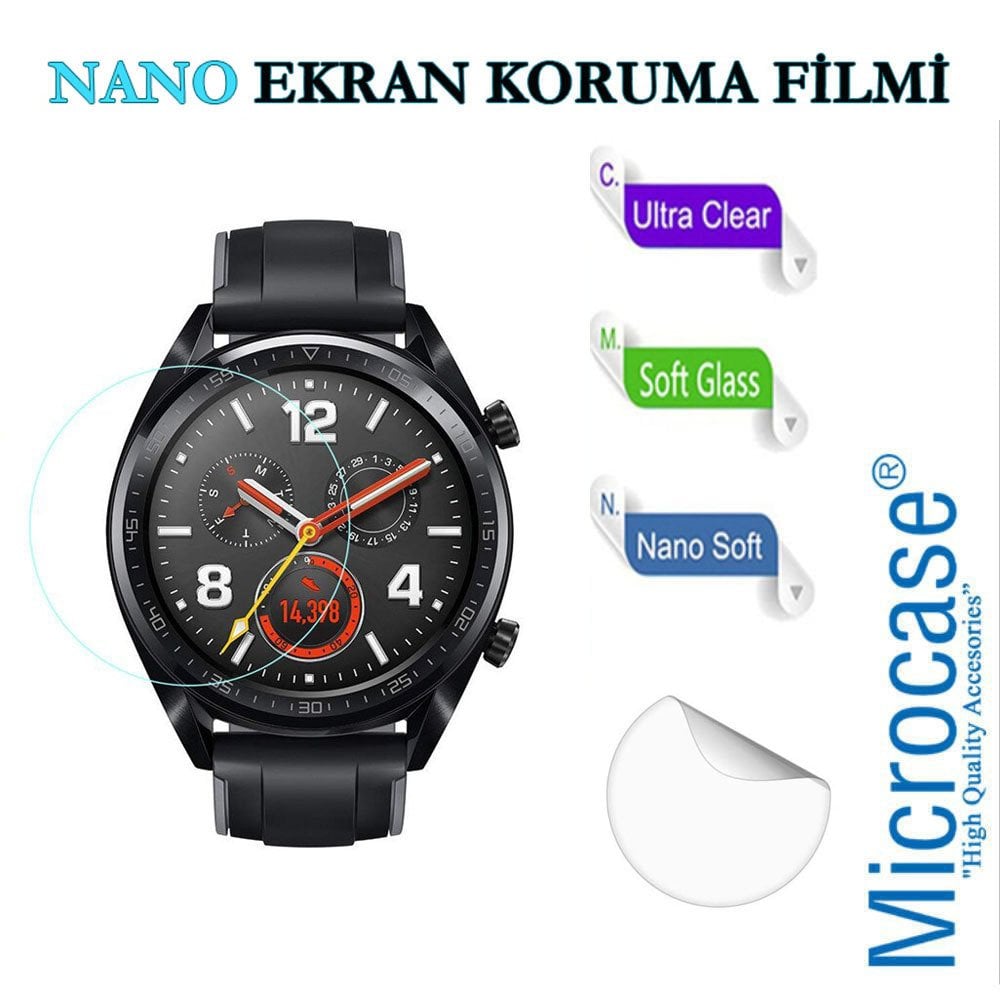 Microcase Huawei Watch GT Classic Nano Esnek Ekran Koruma Filmi