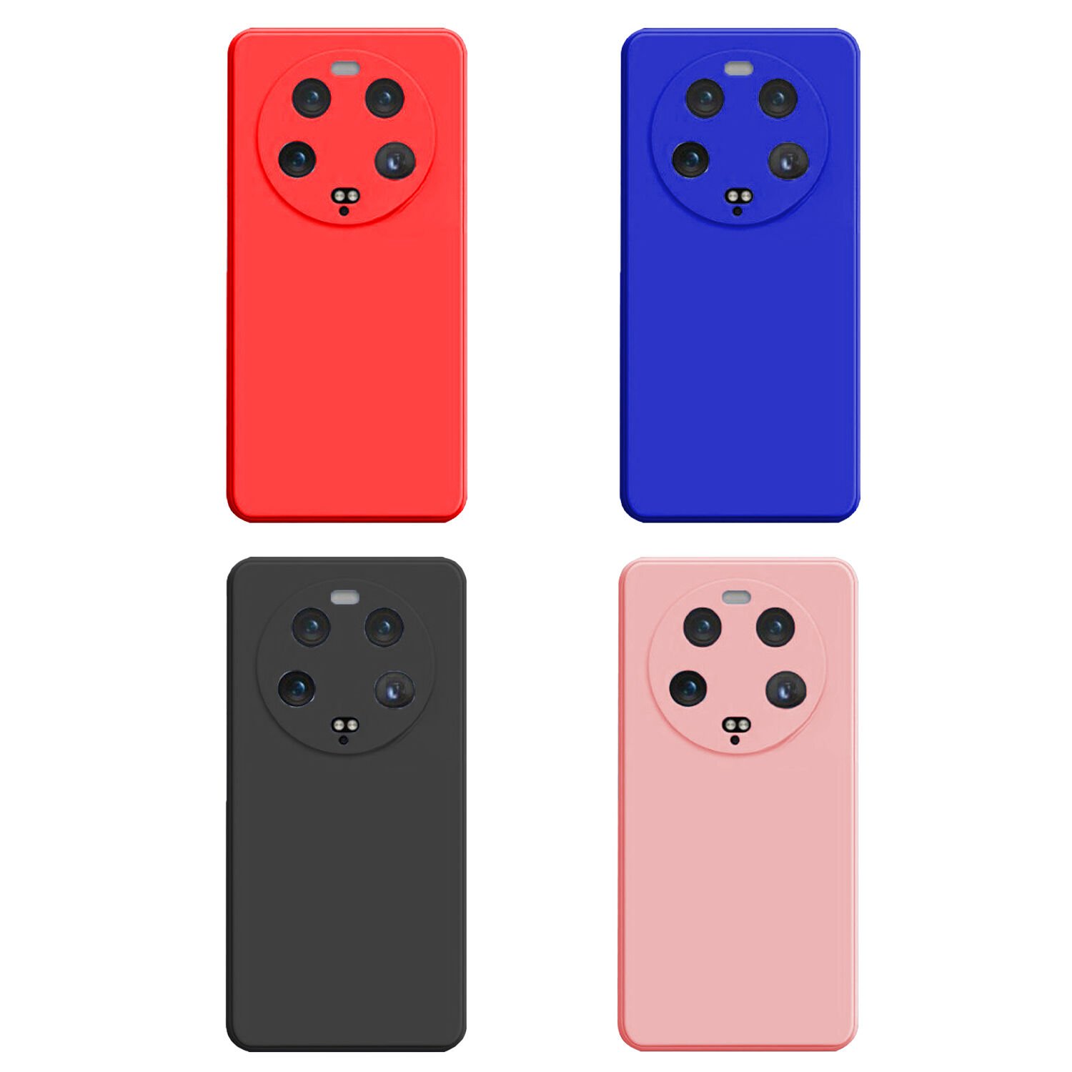 Microcase Xiaomi 13 Ultra CamPRO Serisi Kamera Korumalı Silikon Kılıf - AL3427 Kırmızı
