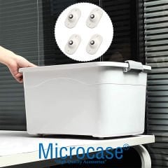 Microcase 360 Derece Döner Bilyeli Yük Eşya Kaydırma ve Taşıma Aparatı 4lü Set AL4459