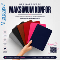 Microcase Dikdörtgen Tasarım Bilgisayar Laptop Deri Mouse Pad 25x21 AL5591