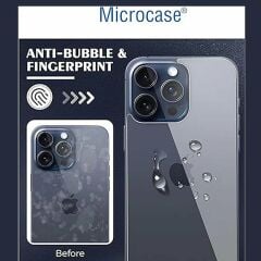 Microcase iPhone 15 Pro Max Arka Kapak için Tempered Glass Cam Koruma - AL3270