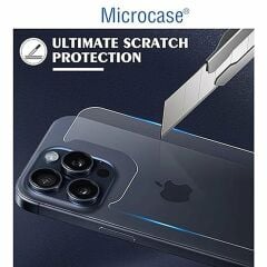 Microcase iPhone 15 Pro Max Arka Kapak için Tempered Glass Cam Koruma - AL3270