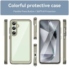 Microcase Samsung Galaxy S24 FE Shield Serisi Darbeye Dayanıklı Yarı Esnek Plastik Tpu Kılıf - AL8100