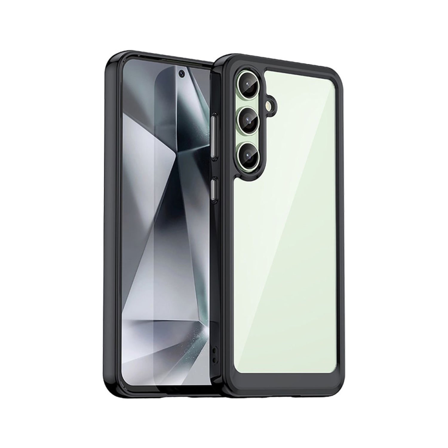 Microcase Samsung Galaxy S24 FE Shield Serisi Darbeye Dayanıklı Yarı Esnek Plastik Tpu Kılıf - AL8100