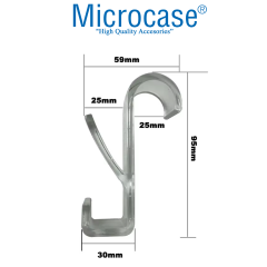 Microcase Sert Plastik Çift Başlı Kalorifer Radyatör Peteğinden Havlu Bornoz Kurutma Askılığı 1 Adet - AL4994