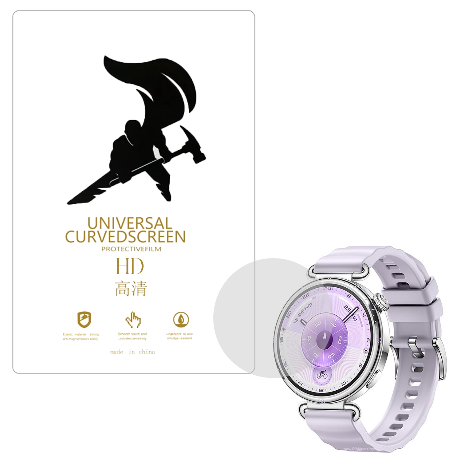 Microcase Huawei Watch GT 6 46 mm ile uyumlu TPU Ekran Koruma Filmi - EKM109