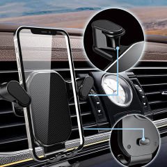 Microcase Izgaralıktan Araç İçi 360 Derece Döner Telefon Tutucu - AL3737