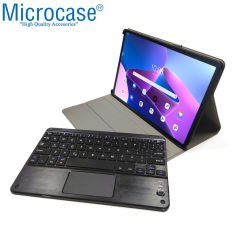 Microcase Lenovo Tab M10 Plus TB125FU 10.61 inch (3.Nesil) Bluetooth Touchpad Klavyeli Kılıf-BKK5