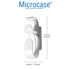 Microcase Sert ABS Plastik Güçlü Plastik Yapışkanlı Banyo Mutfak Eşya Havlu Leğen Askılığı 1 Adet - AL4993