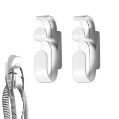 Microcase Sert ABS Plastik Güçlü Plastik Yapışkanlı Banyo Mutfak Eşya Havlu Leğen Askılığı 2 Adet - AL4993