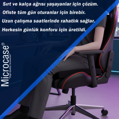 Microcase Araç ve Ofis için Terletmez Ergonomik İpli Oturma Minderi 43 x 40 x 4cm 2 Adet AL5382