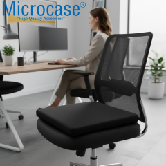 Microcase Araç ve Ofis için Terletmez Ergonomik İpli Oturma Minderi 43 x 40 x 4cm 2 Adet AL5382