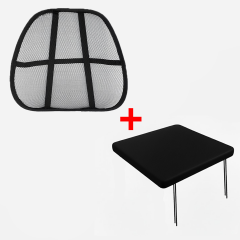 Microcase 2in1 Set İpli Oturma Minderi + Ortopedik Sırt Bel Minderi AL5383