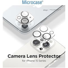 Microcase iPhone 15-15 Plus 3D Kamera Camı Lens Koruyucu Glass Şeffaf Night DELUX version-AL3403