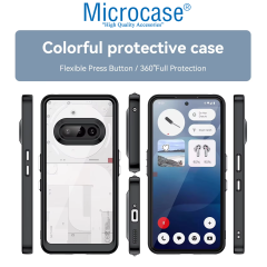 Microcase Nothing Phone 3A Shield Serisi Darbeye Dayanıklı Yarı Esnek Plastik Tpu Kılıf - AL8100