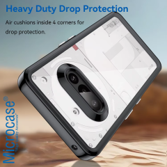 Microcase Nothing Phone 3A Shield Serisi Darbeye Dayanıklı Yarı Esnek Plastik Tpu Kılıf - AL8100