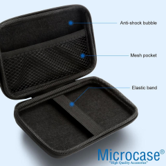 Microcase 2in1 Set 2.5 inch Hard Disk Çantası + Geniş Kişisel Eşya Organizeri AL5390