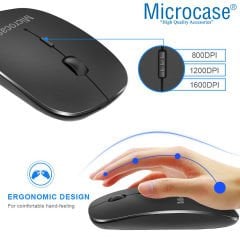 Microcase iPad 10.Nesil 10.9 inch 2022 Bluetooth Klavye ve Mouse + Standlı Kılıf - BKK6