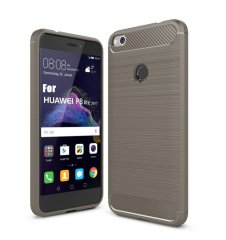 Huawei P9 Lite 2017 Brushed Carbon Fiber Silikon TPU Kılıf