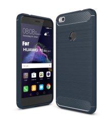 Huawei P9 Lite 2017 Brushed Carbon Fiber Silikon TPU Kılıf