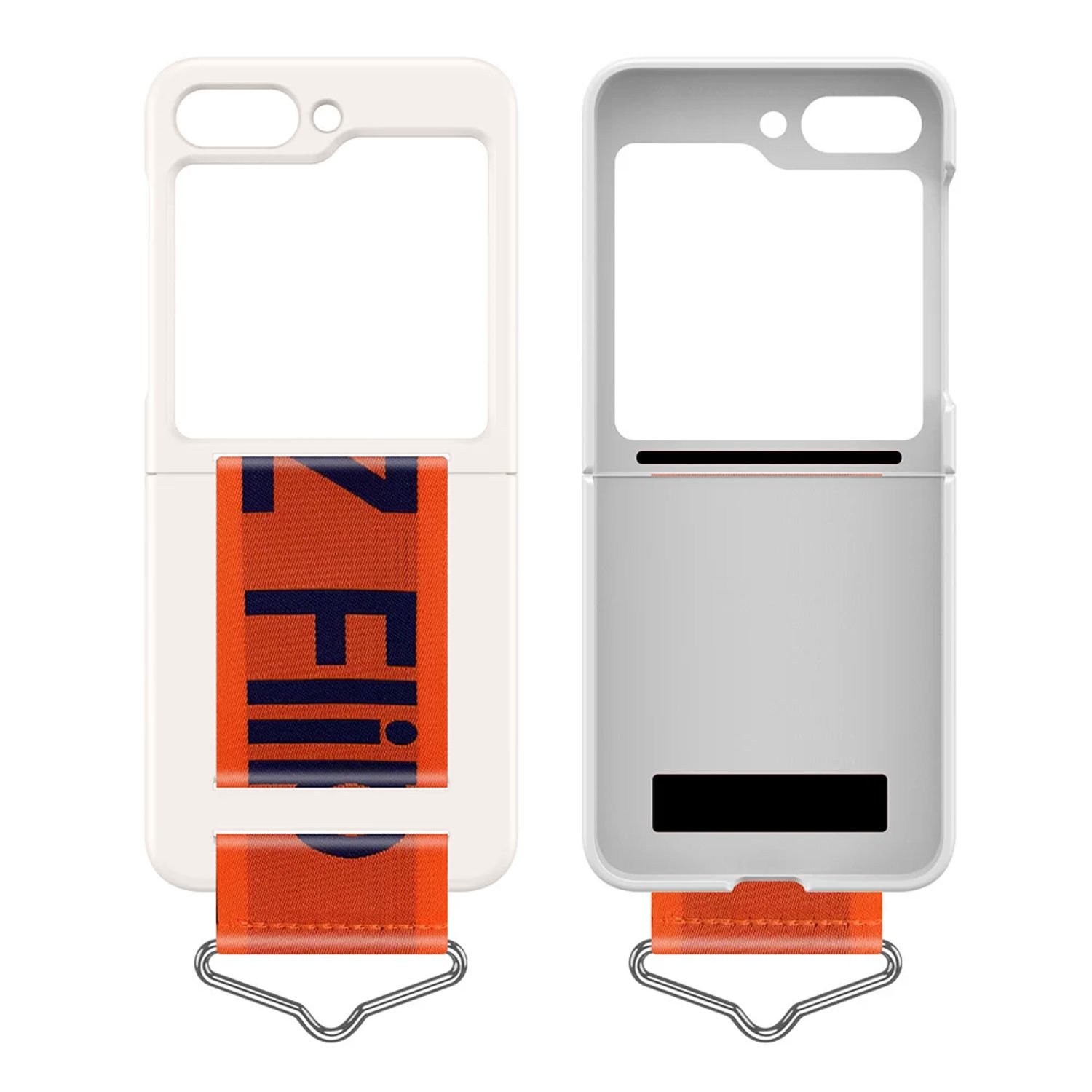 Microcase Samsung Galaxy Z Flip 6 / Z Flip 7 FE Parmak Tutuculu Kayış Askılı Plastik Kılıf - AL3007