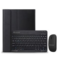 Microcase Samsung Tab A8 X207 X200 10.5 inch Bluetooth Klavye ve Mouse + Standlı Kılıf - BKK6
