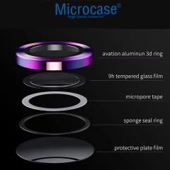 Microcase Xiaomi Redmi Note 14 Pro 5G / 14 Pro Plus 5G Kamera Camı Lens Koruyucu Halka Set - AL8114