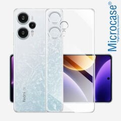 Microcase Xiaomi Poco F5 / Redmi Note 12 Turbo Slim Serisi Soft TPU Silikon Kılıf - Şeffaf AL3324