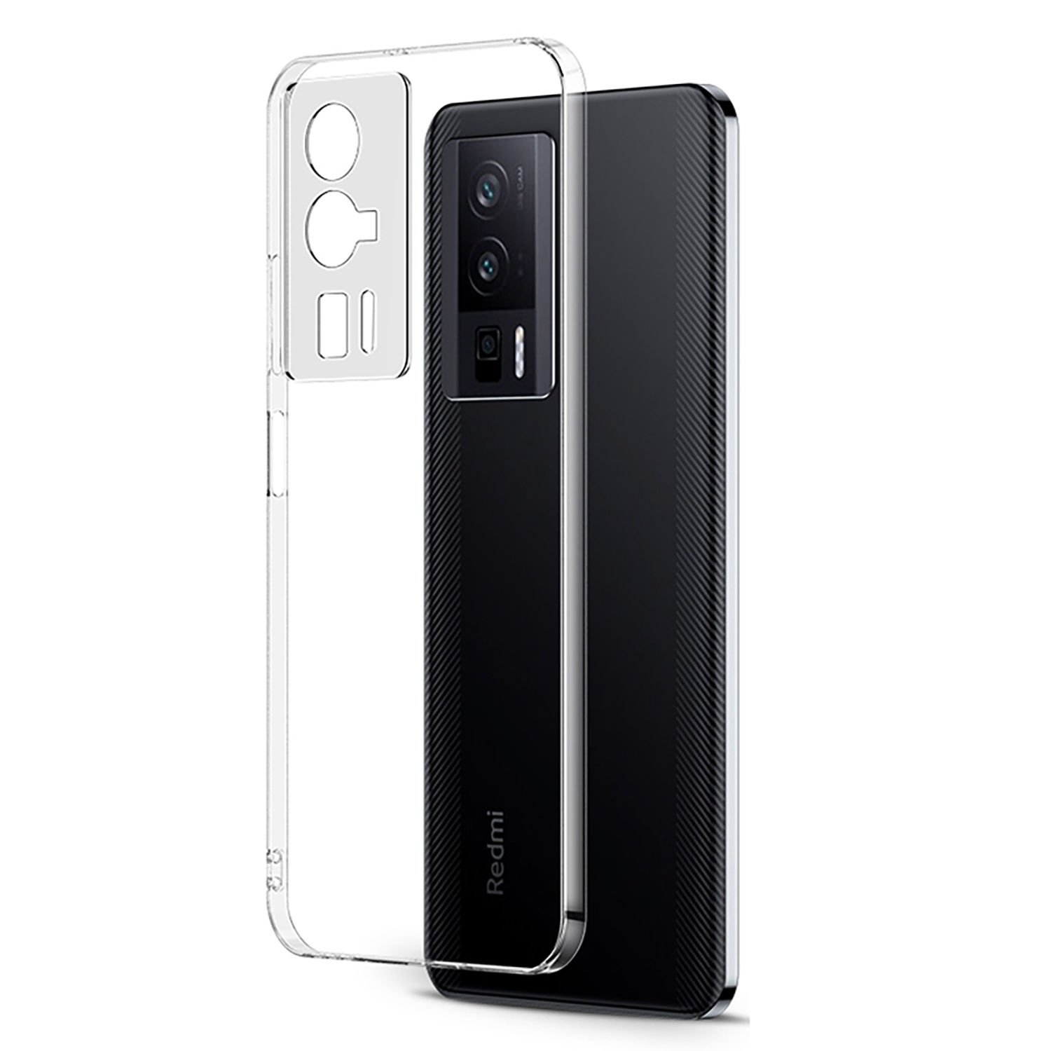 Microcase Xiaomi Poco F5 Pro / Redmi K60 / K60 Pro Slim Serisi Soft TPU Silikon Kılıf - Şeffaf AL3324