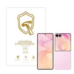 Microcase Samsung Z Flip 8 ile Uyumlu Full Tpu Ön Arka Nano Koruma- EKM103