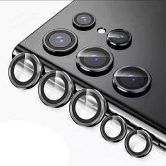 Microcase Samsung Galaxy S22 Ultra Kamera Camı Lens Koruyucu Halka Set - AL8114