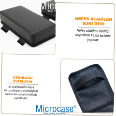 Microcase 3D Ortopedik Oto Araç Oyuncu Koltuk Kol Dayama Padi 2 Adet AL5401 Siyah