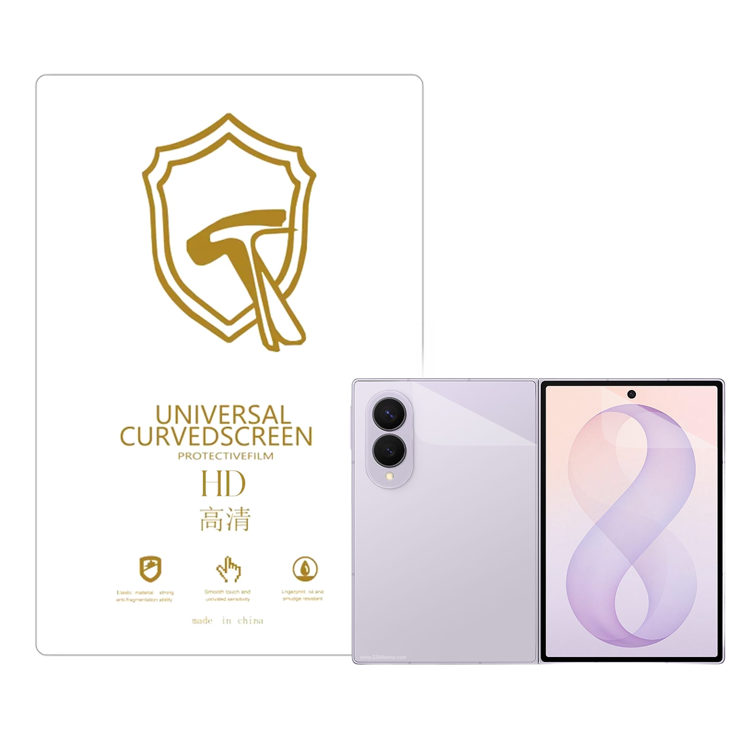 Microcase Samsung Z Fold 8 ile Uyumlu Full Tpu Ön Arka Nano Koruma- EKM103