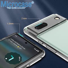 Microcase Google Pixel 7A Slim Serisi Soft TPU Silikon Kılıf - Şeffaf AL3324