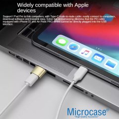 Microcase 2.4A Type-C to USB Çevirici Adaptör - AL2947