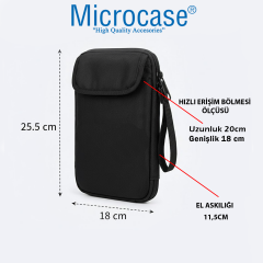 Microcase 9 Bölmeli Küçük Kablo Organizeri Stylus Pen Akıllı Kalem Slotlu AL5389