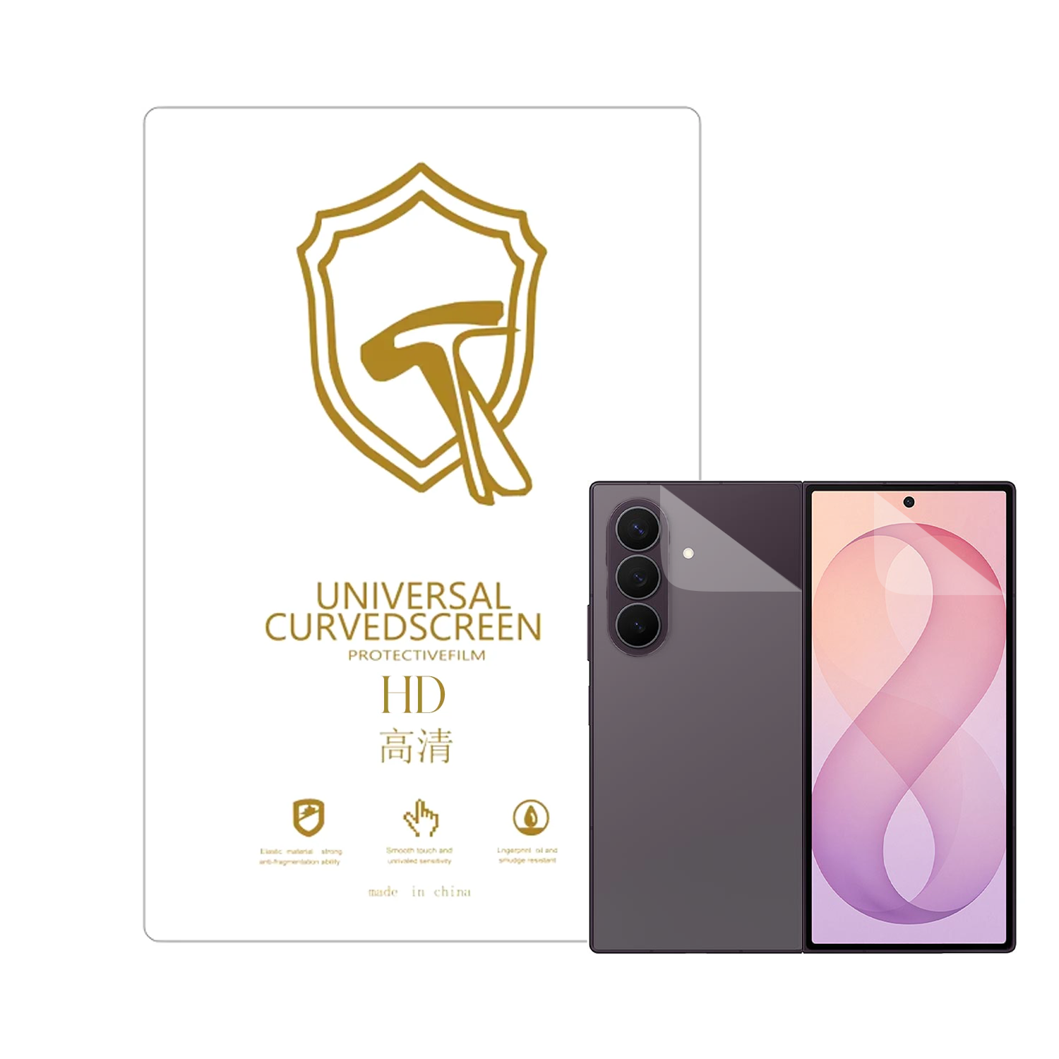Microcase Samsung Galaxy Z Fold 8 Ultra ile Uyumlu Full Tpu Ön Arka Nano Koruma- EKM103
