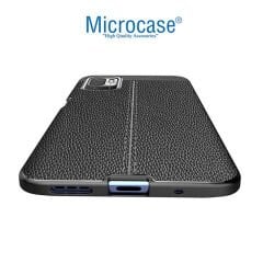 Microcase Xiaomi Redmi Note 11 SE Leather Tpu Silikon Kılıf - Siyah