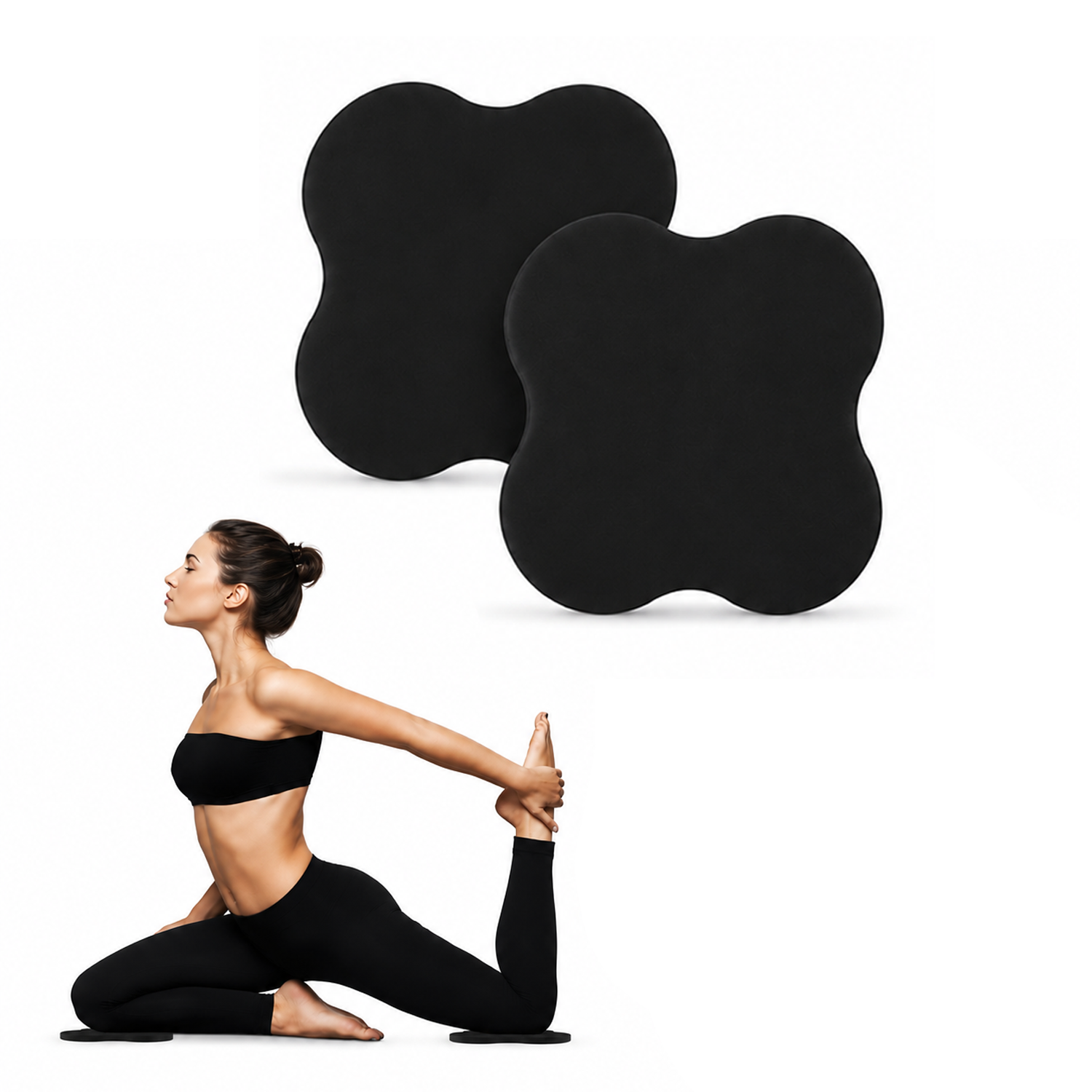 Microcase Yoga Fitness ve Spor Aktiviteleri için Visco Ortopedik El ve Diz Padi 2 Li SET AL5589
