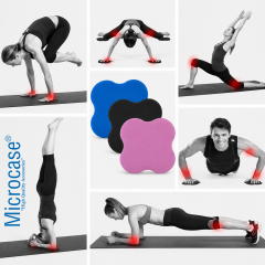 Microcase Yoga Fitness ve Spor Aktiviteleri için Visco Ortopedik El ve Diz Padi 2 Li SET AL5589