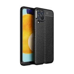 Microcase Samsung Galaxy M33 5G Leather Tpu Silikon Kılıf - Siyah