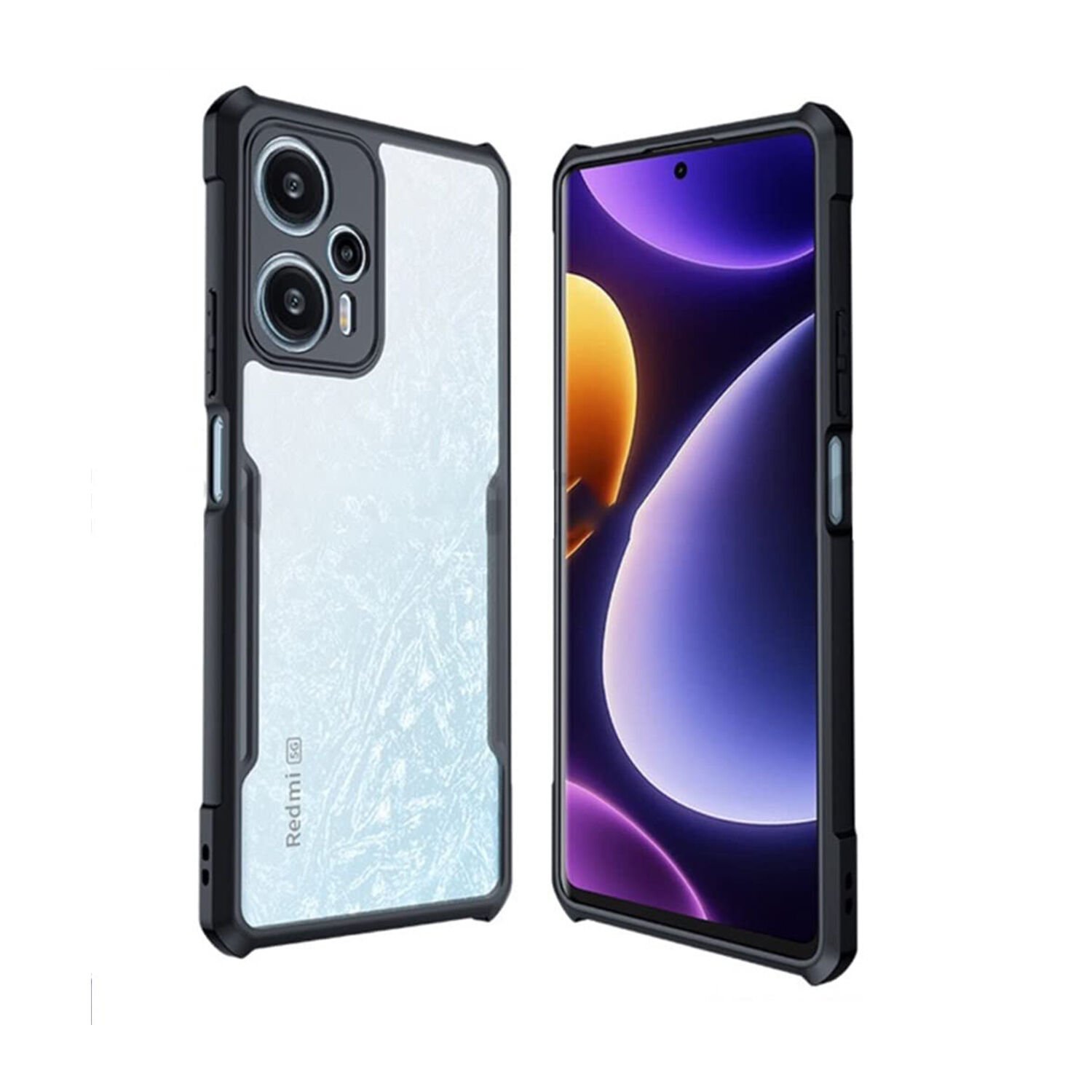 Microcase Xiaomi Poco F5 / Redmi Note 12 Turbo ile uyumlu Airbag Serisi Darbeye Dayanıklı Köşe Korumalı Tpu Kılıf - AL3370