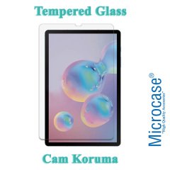 Microcase Samsung Galaxy Tab S6 T860 Tablet Silikon Soft Kılıf + Tempered Glass Cam Koruma Siyah