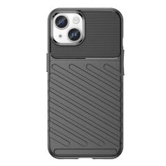 Microcase Iphone 15 Thunder Serisi Darbeye Dayanıklı Silikon Kılıf - Siyah AL3421