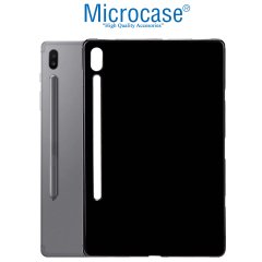 Microcase Samsung Galaxy Tab S6 T860 Tablet Silikon Soft Kılıf + Nano Esnek Ekran Koruma Filmi Siyah