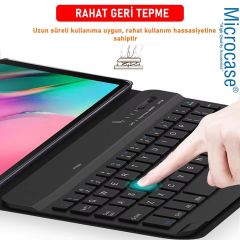 Microcase Lenovo Tab M8 4.Jenerasyon 8 inch Tablet ile uyumlu Bluetooth Türkçe Klavyeli Standlı Kılıf AL4823 ITHL